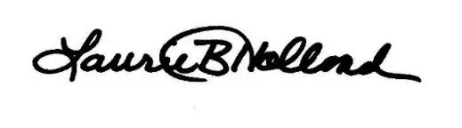 Laurie Holland Signature