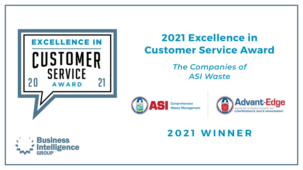 infographic announcing that ASMAI wins Excellence in Customer Service