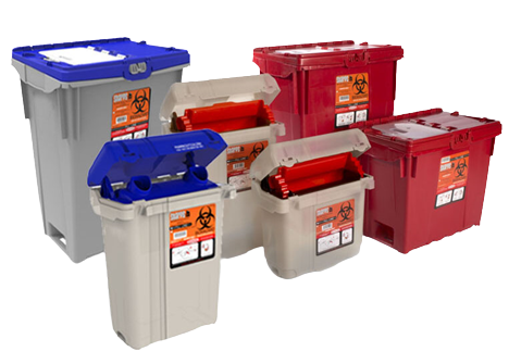 Image of reusable sharps containers