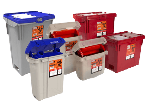 Image of reusable sharps containers