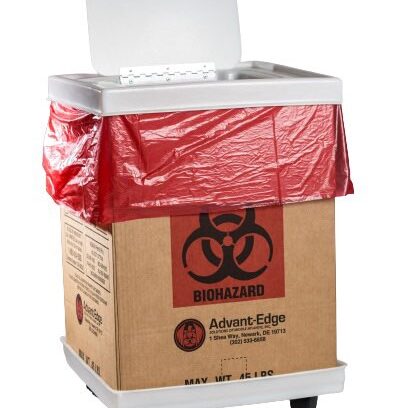 Image of a box with liner for Regulated Medical Waste